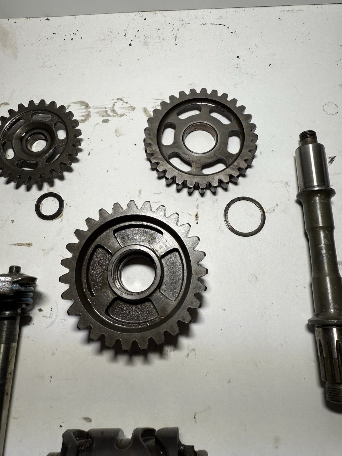 2006-2009 YAMAHA YZ450F OEM ENGINE TRANSMISSION TRANNY ASSEMBLY SHAFTS & GEARS