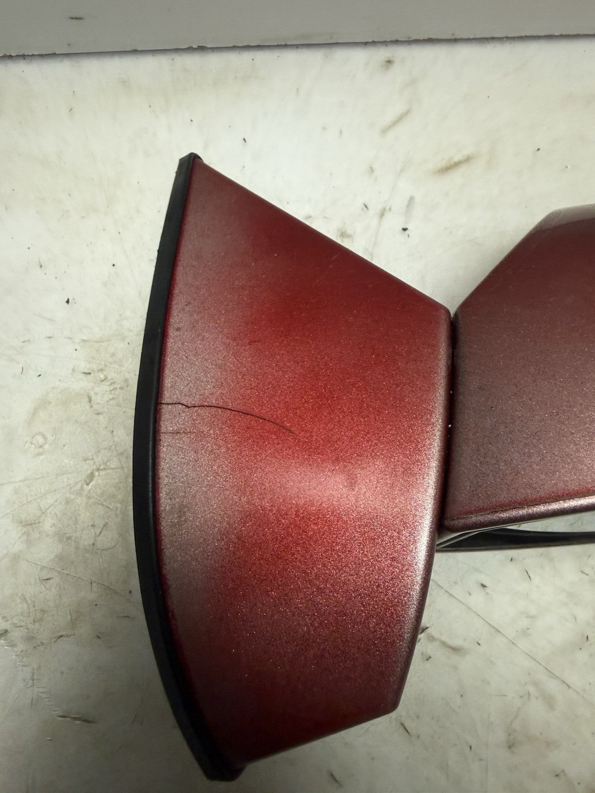 2003-2004 Polaris MSX 140 MSX 150 OEM Right RH Rear View Mirror Red