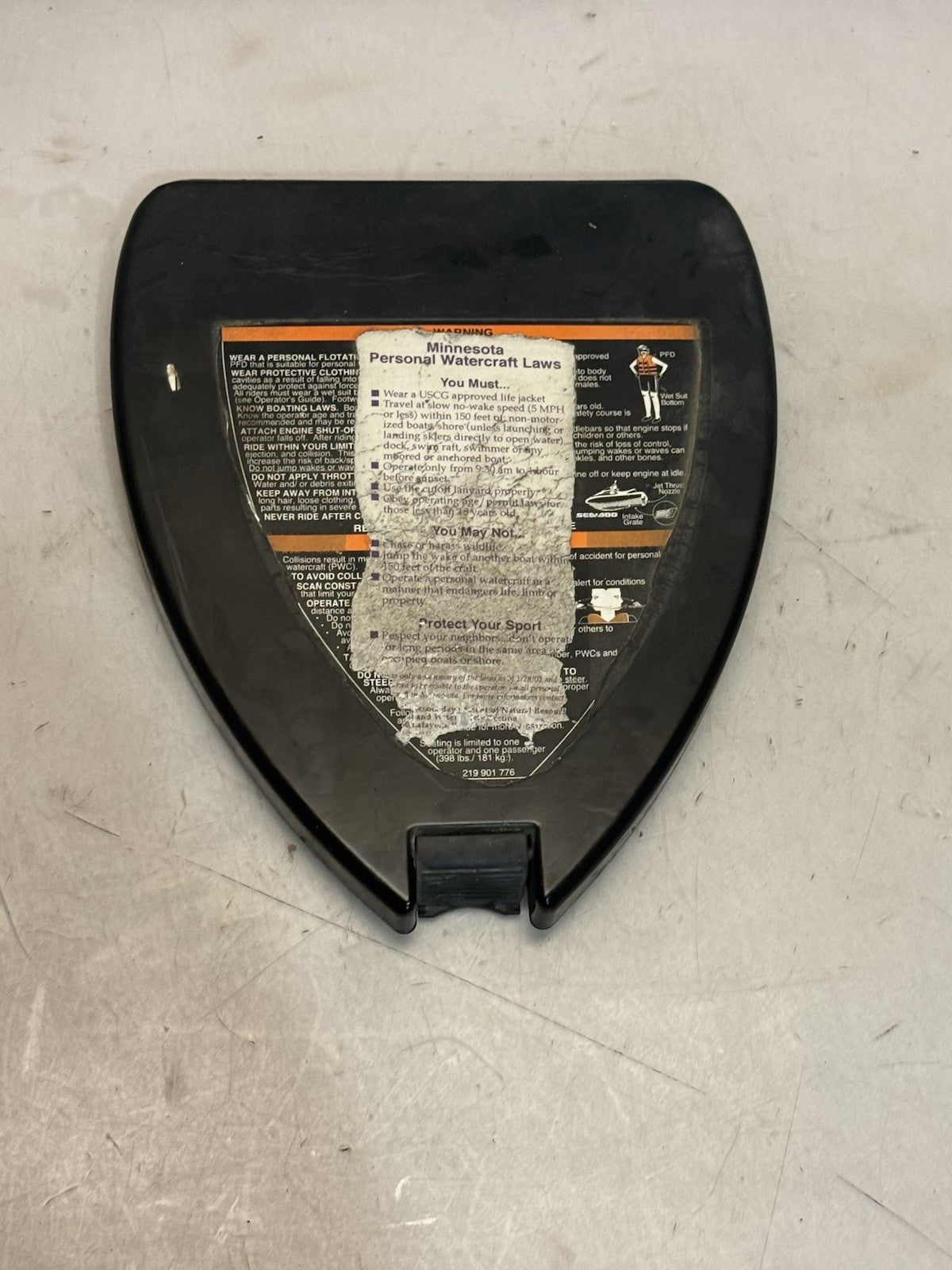 2001-2011 Sea-Doo Jetski OEM Glove Box Cover Door 269500928 RXP RX DI GTI GTS