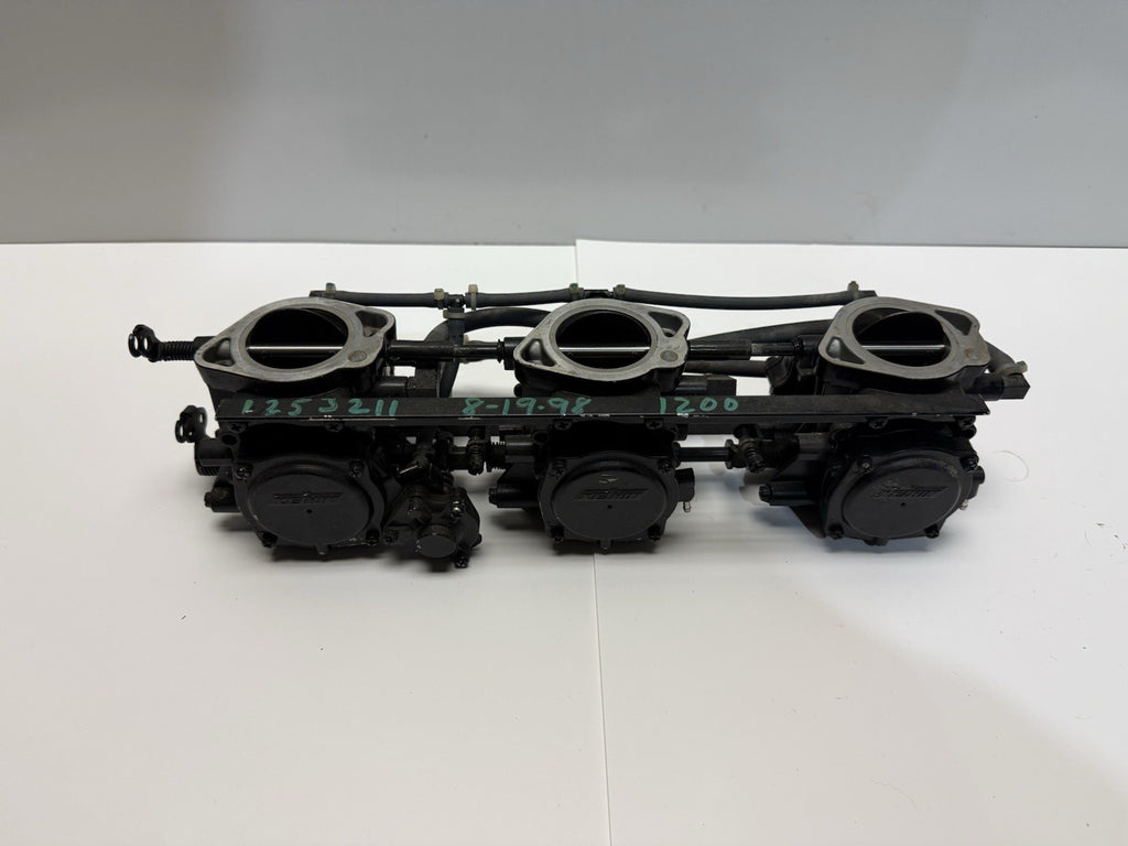 1999 POLARIS GENESIS 1200 OEM KEIHIN CDK II TRIPLE CARB CARBURETOR RACK