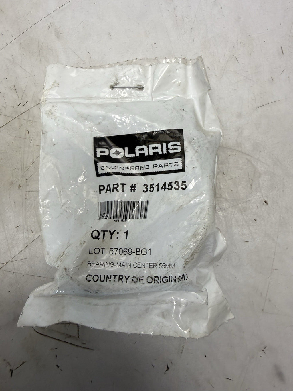 POLARIS MAIN CENTER BEARING 55mm 3514535 NEW OEM