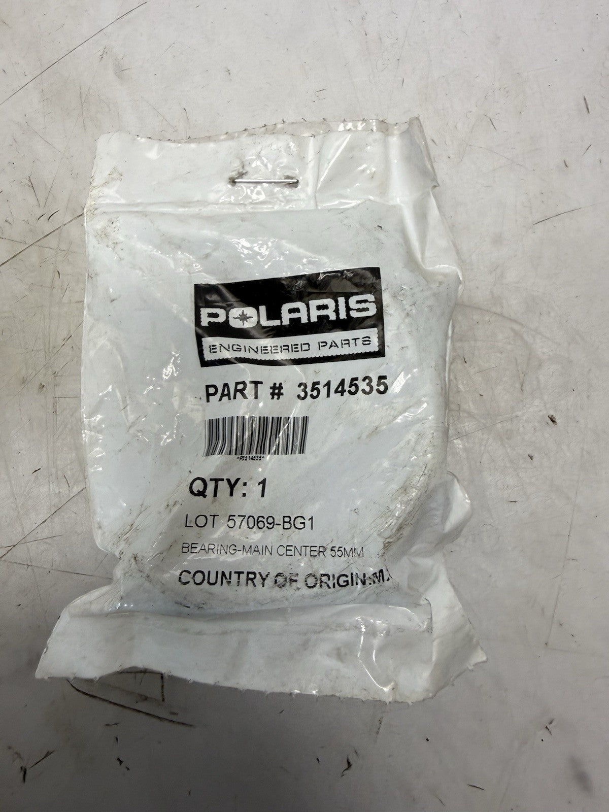 POLARIS MAIN CENTER BEARING 55mm 3514535 NEW OEM