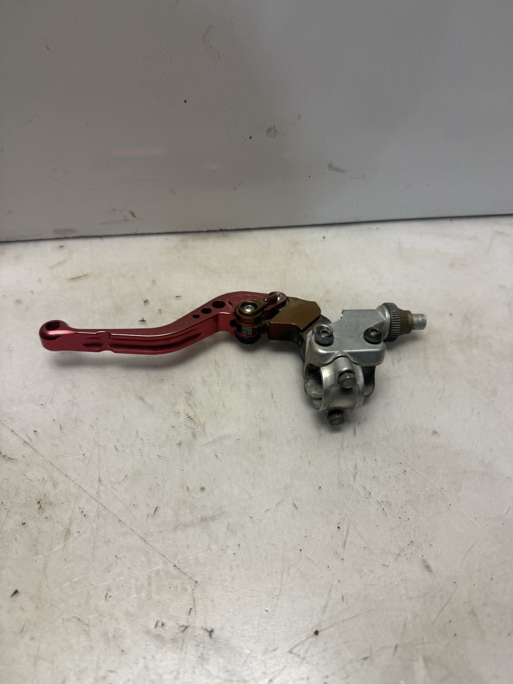 2004-2009 Yamaha YFZ450 OEM Clutch Lever Holder w/ Aftermarket Lever