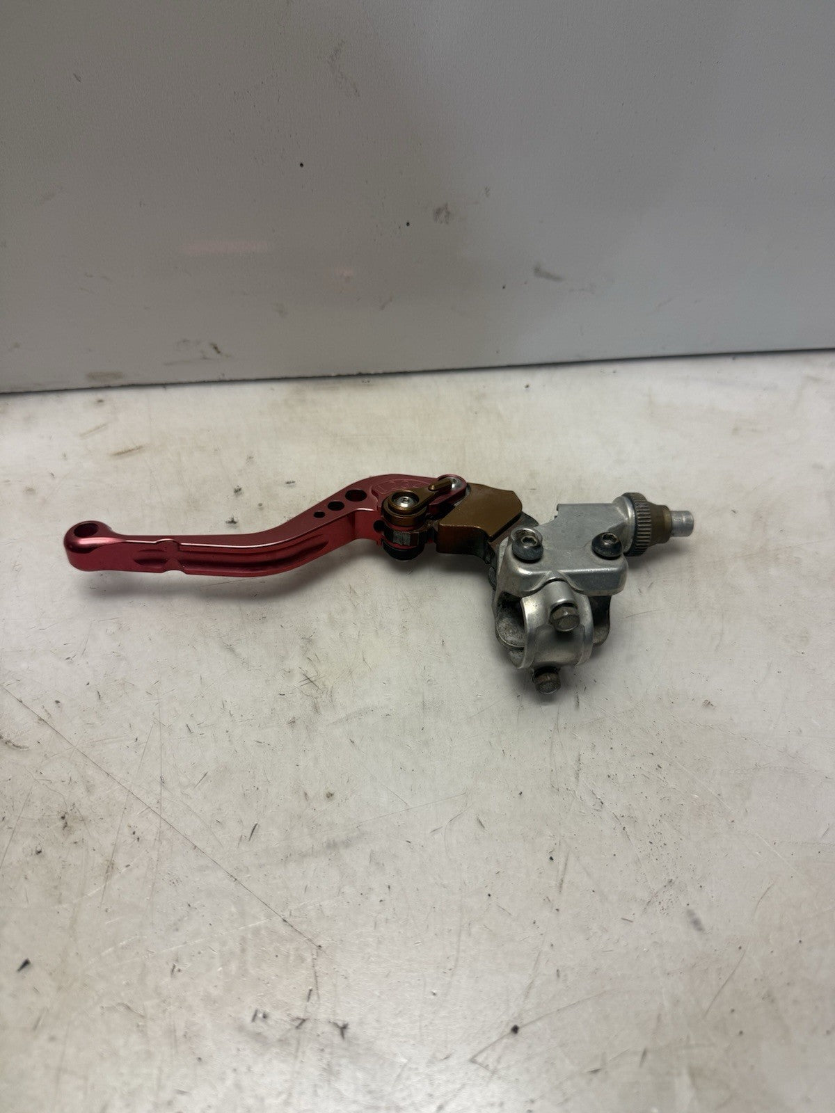 2004-2009 Yamaha YFZ450 OEM Clutch Lever Holder w/ Aftermarket Lever