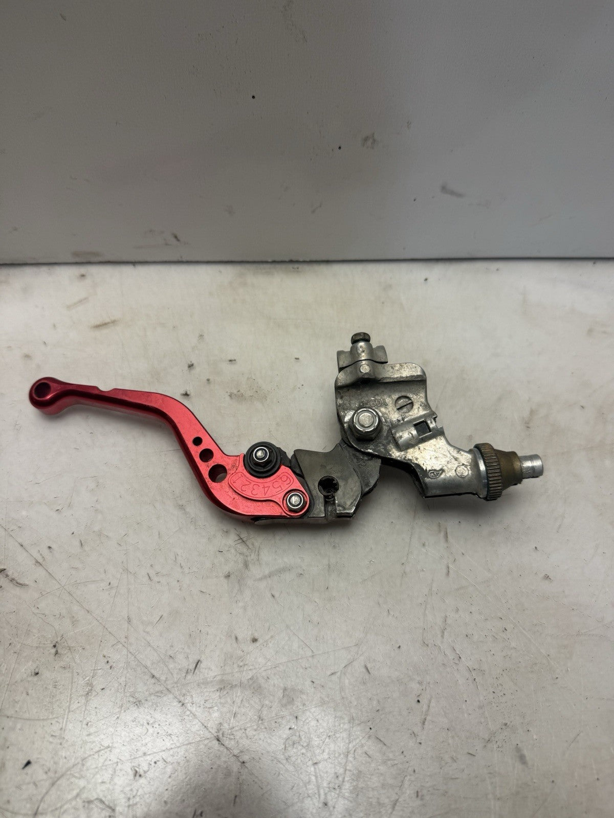 2004-2009 Yamaha YFZ450 OEM Clutch Lever Holder w/ Aftermarket Lever