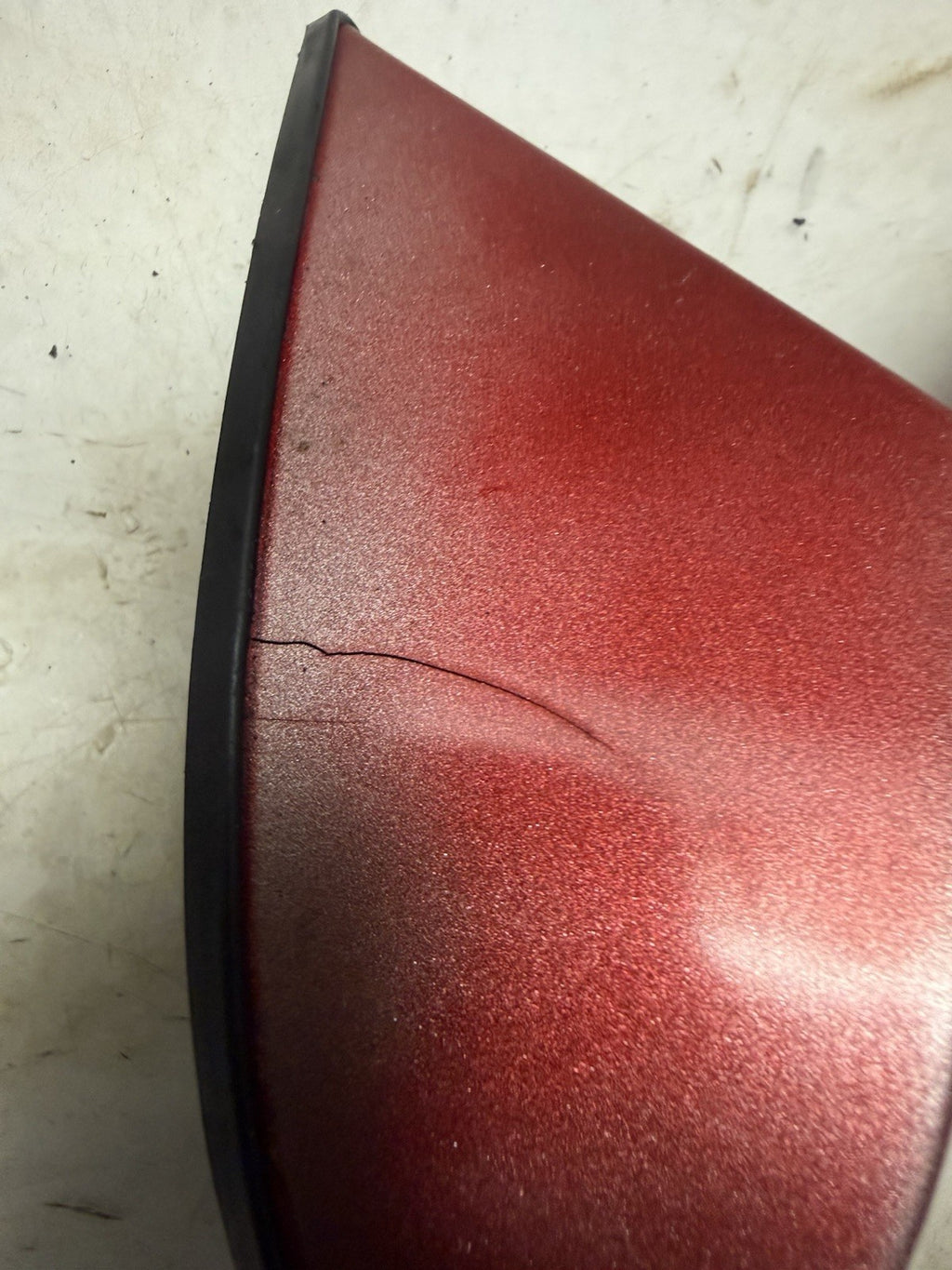 2003-2004 Polaris MSX 140 MSX 150 OEM Right RH Rear View Mirror Red