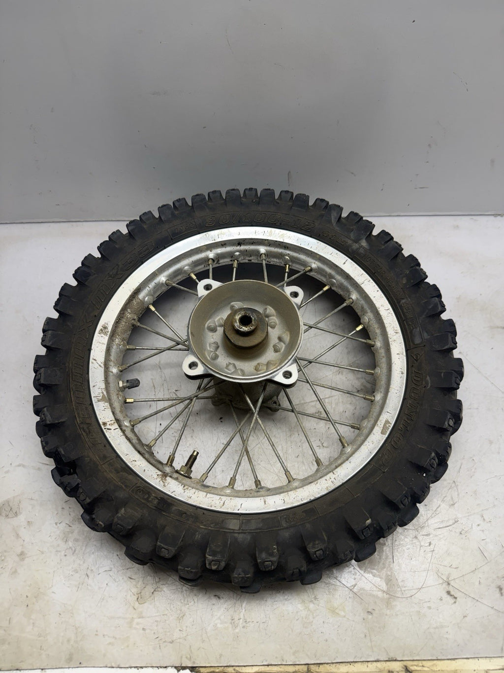 2000-2009 KAWASAKI KX65 OEM REAR BACK WHEEL RIM HUB 80/100-12