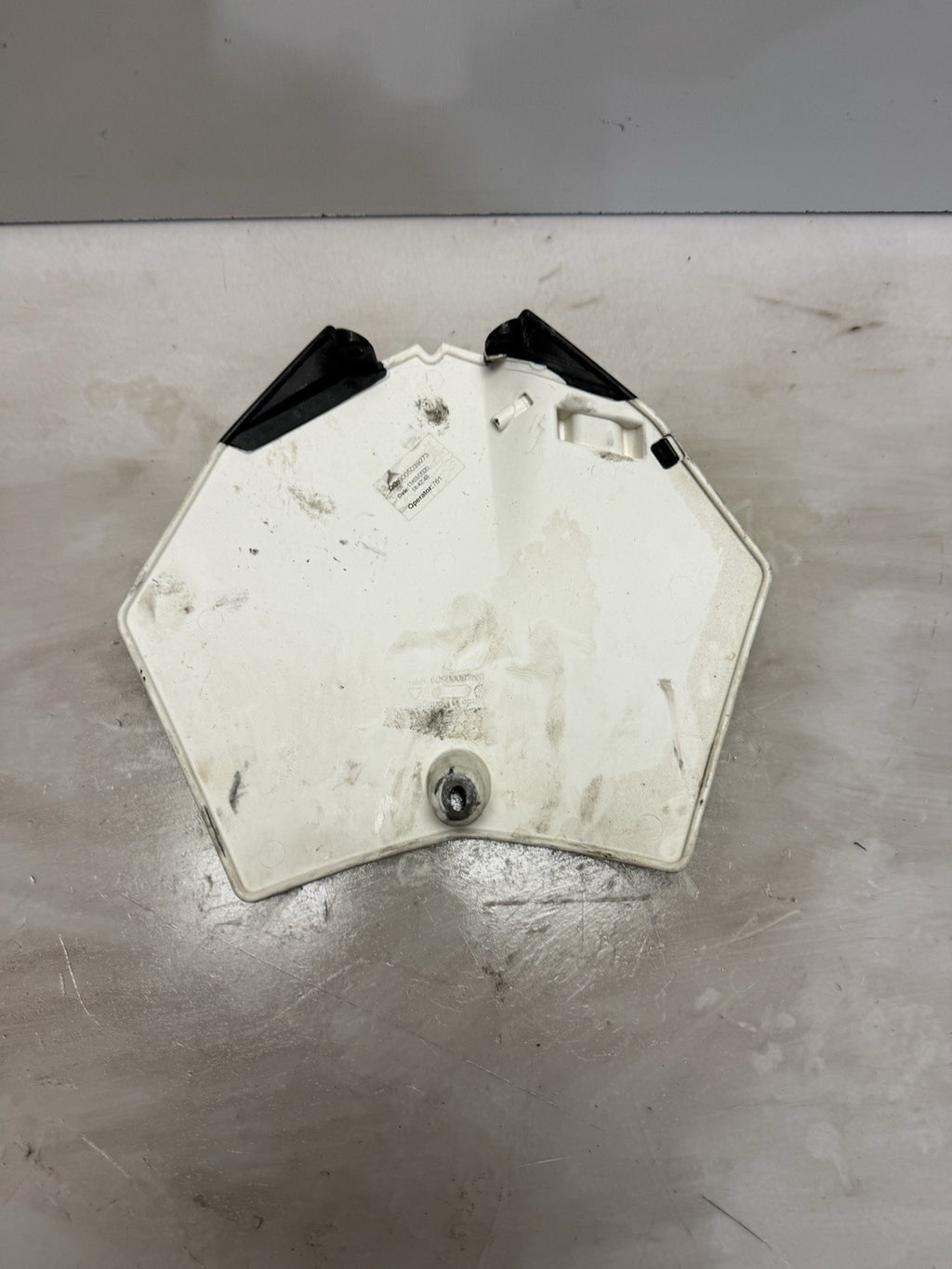2003-2008 KTM 85 SX WHITE FRONT PLATE NUMBER COVER FAIRING COWL 4700800700004
