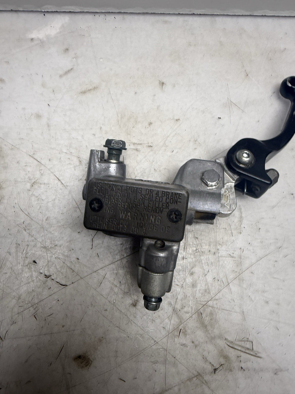 2001-2009 KAWASAKI KX65 OEM NISSIN FRONT BRAKE MASTER CYLINDER W/ ASV LEVER