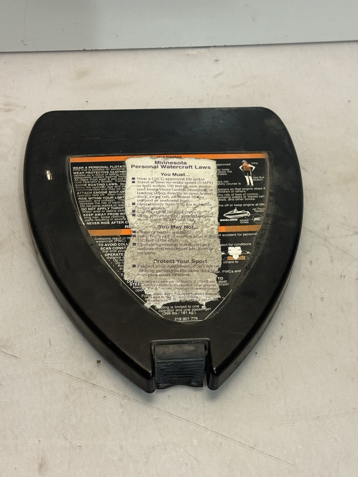 2001-2011 Sea-Doo Jetski OEM Glove Box Cover Door 269500928 RXP RX DI GTI GTS