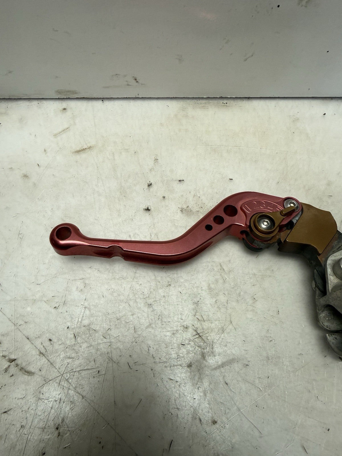 2004-2009 Yamaha YFZ450 OEM Clutch Lever Holder w/ Aftermarket Lever