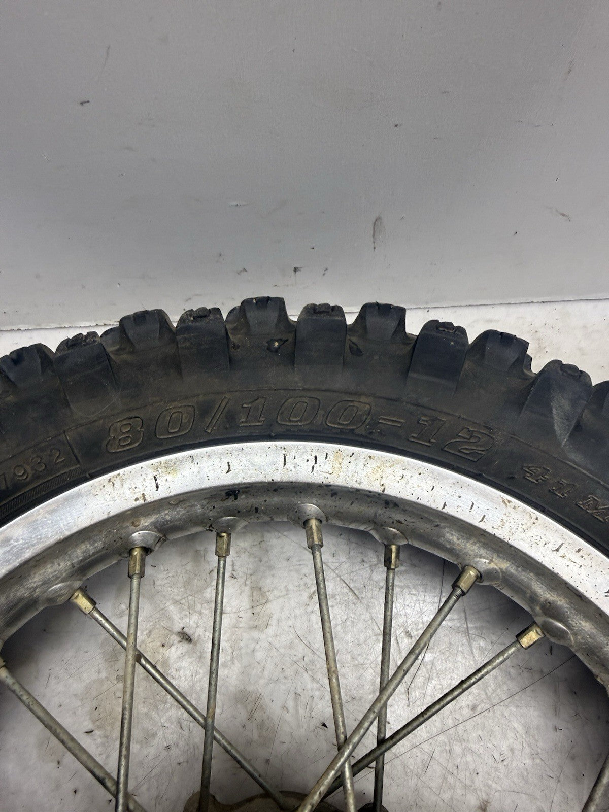 2000-2009 KAWASAKI KX65 OEM REAR BACK WHEEL RIM HUB 80/100-12