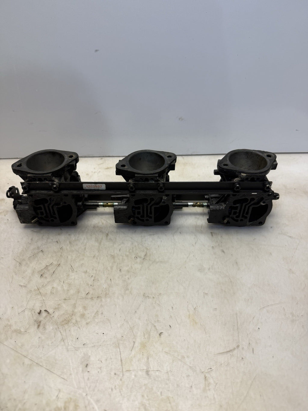 2003-2004 Polaris MSX140 OEM Intake Throttle Body Ass’y 3 Triple Barrel 1253497
