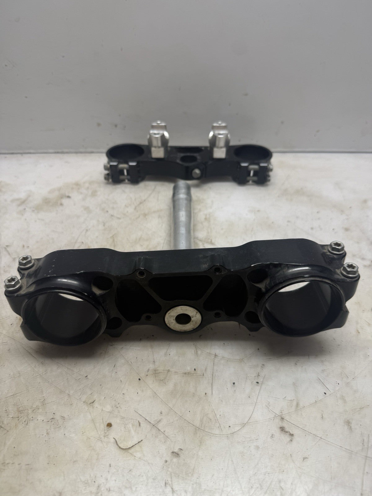 2011-2012 KTM 450 SX-F OEM Triple Clamps USED Upper Clamp Bottom Fork Plate SXF