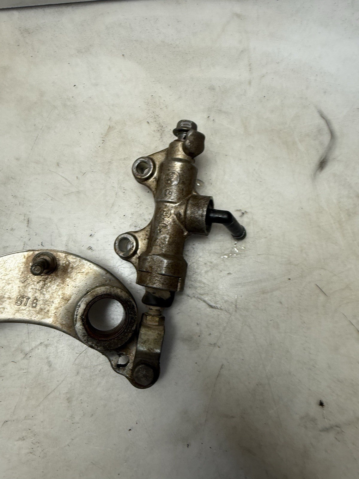 2004-2013 Yamaha YFZ 450 OEM Rear Back Brake Pedal Lever w/ Master Cylinder