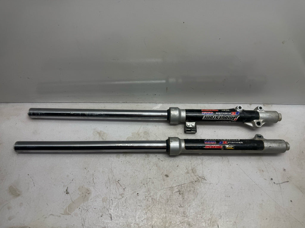 2002-2005 KAWASAKI KX65 OEM RIGHT & LEFT FRONT SUSPENSION FORKS SHOCK SET