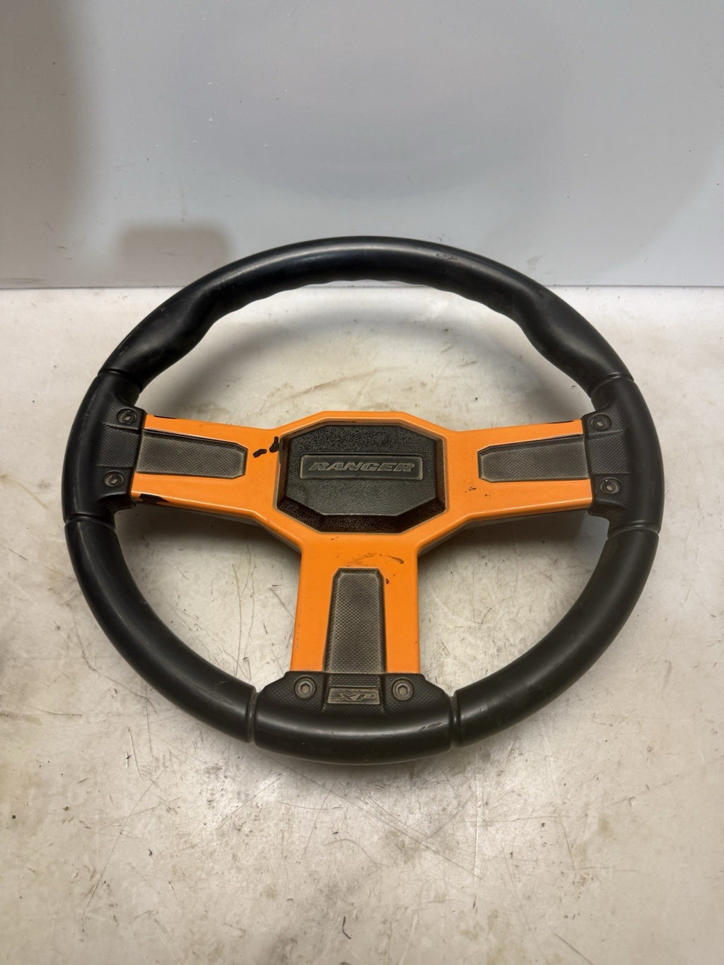 2020-2026 Polaris Ranger High Lifter 1000 OEM Steering Wheel Black / Orange