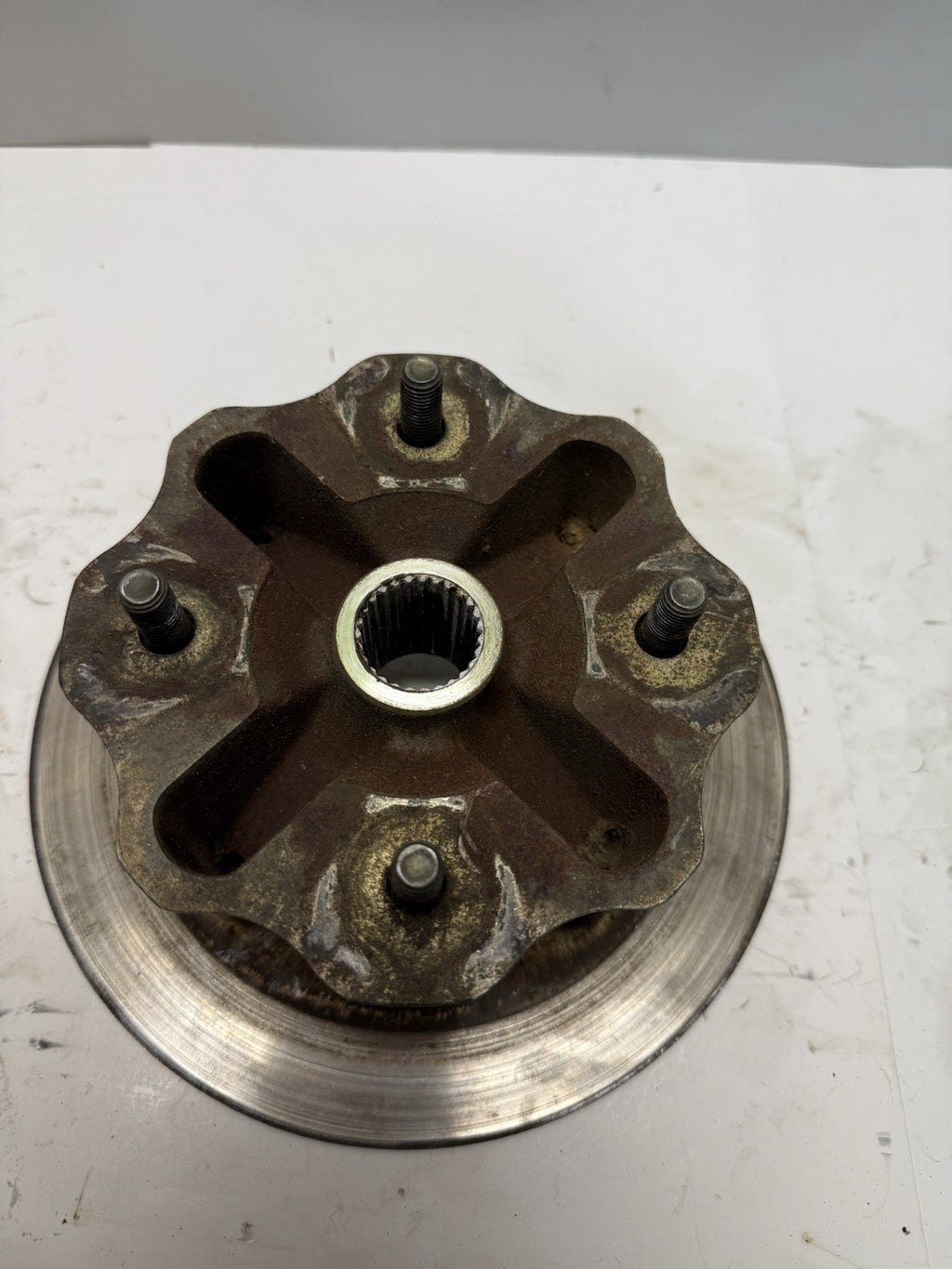 2005-2008 Yamaha Kodiak Grizzly 450 ATV Used OEM Rear Left Wheel Axle Hub