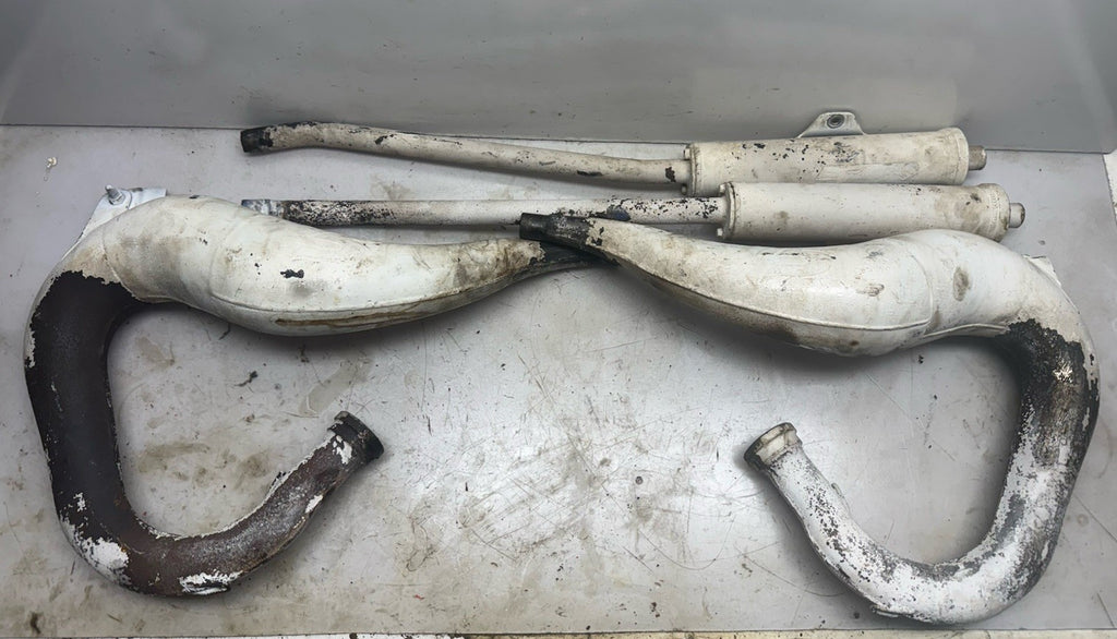 1987-2006 Used Yamaha Banshee CHROME Toomey Racing T5 Pipes + T-5 Silencers