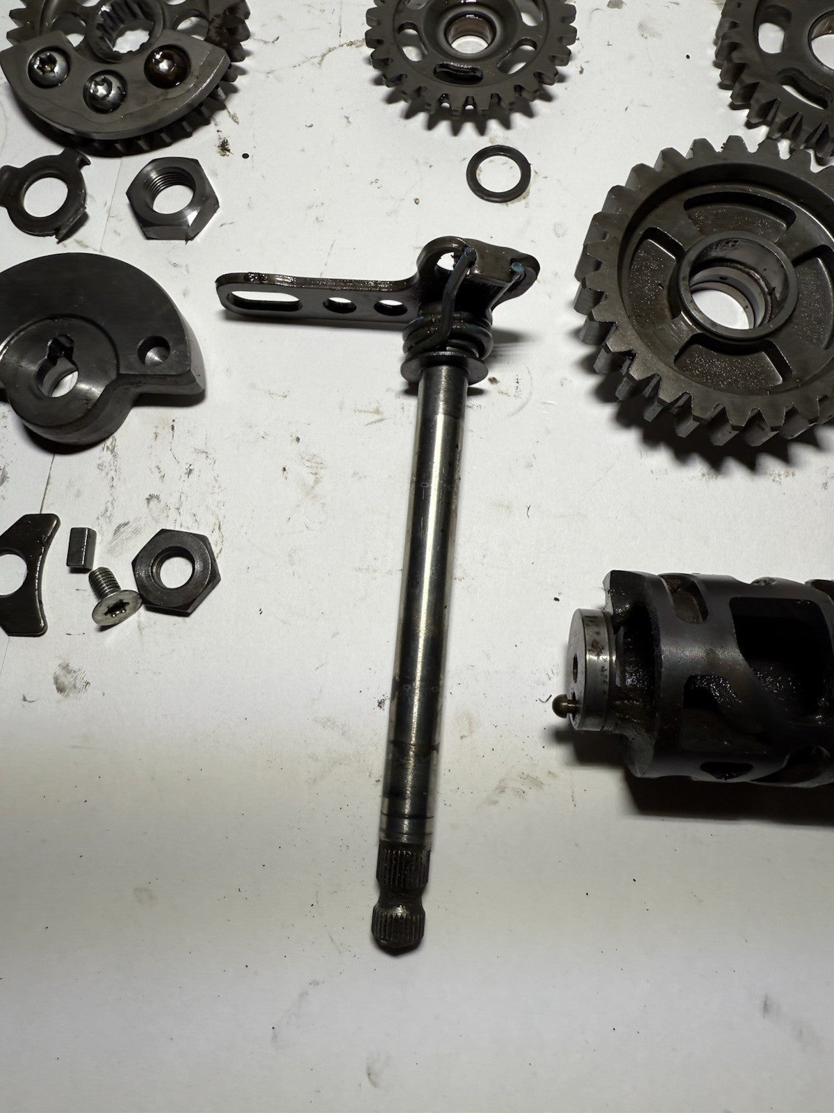 2006-2009 YAMAHA YZ450F OEM ENGINE TRANSMISSION TRANNY ASSEMBLY SHAFTS & GEARS