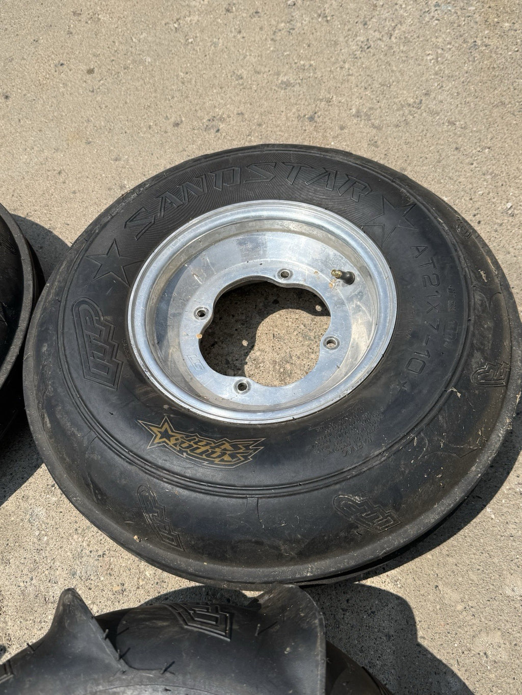 Yamaha Banshee STI Rims w/ ITP SANDSTAR Tires Set Front 4x156 and Rear 4x115