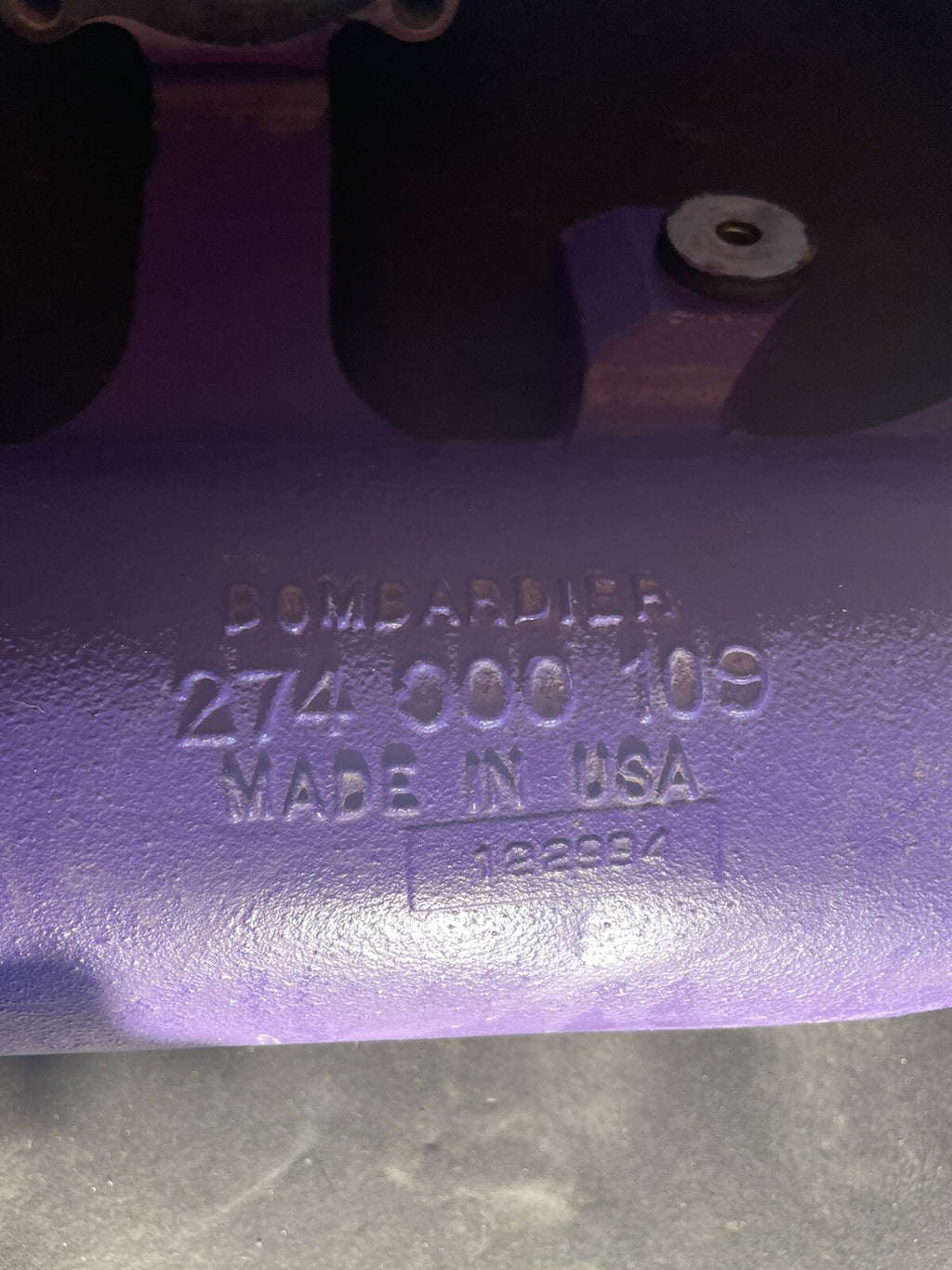 1995 SP 587 Sea-Doo PWC Jetski OEM FRESHWATER Purple Exhaust Tuned Pipe Ass'y
