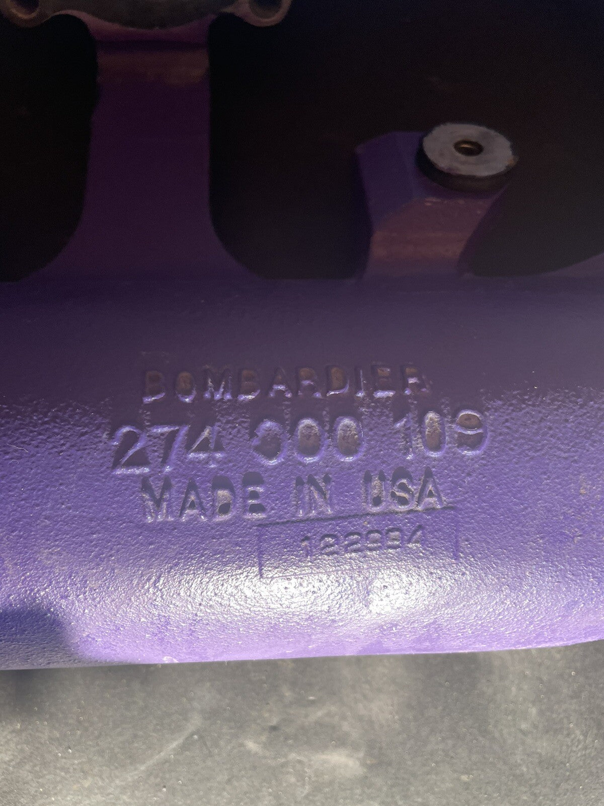 1995 SP 587 Sea-Doo PWC Jetski OEM FRESHWATER Purple Exhaust Tuned Pipe Ass'y