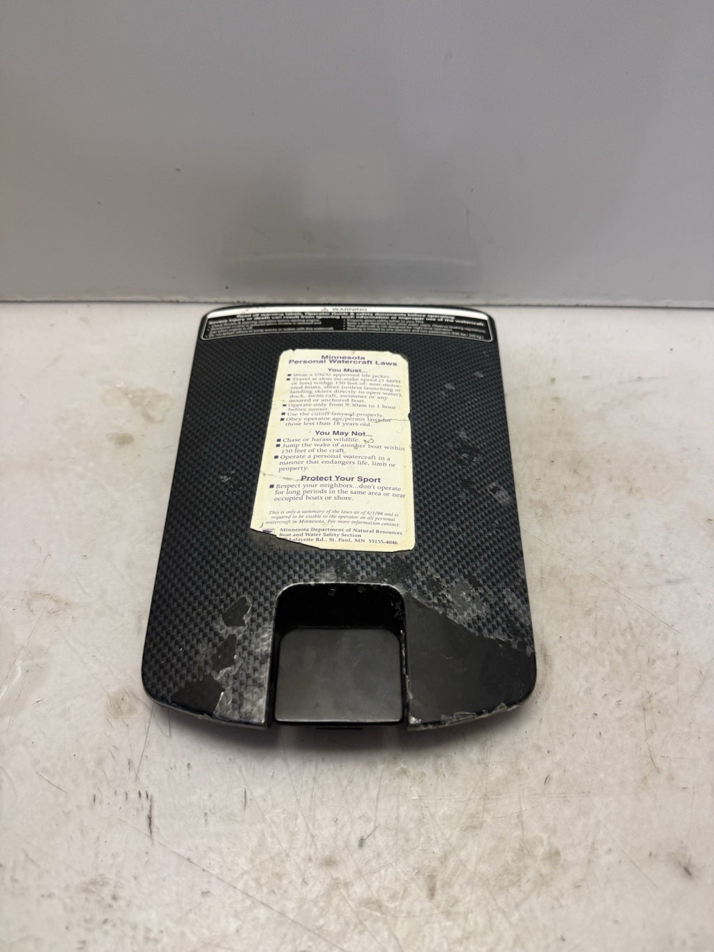 2000-2002 Sea-Doo GTX OEM Black Glove Box Lid Cover Door 269500753