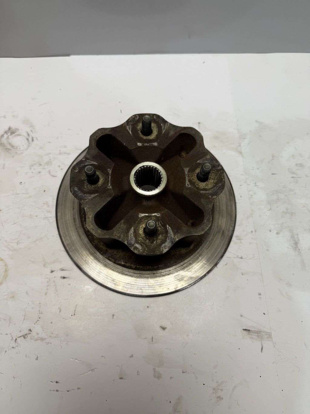 2005-2008 Yamaha Kodiak Grizzly 450 ATV Used OEM Rear Left Wheel Axle Hub