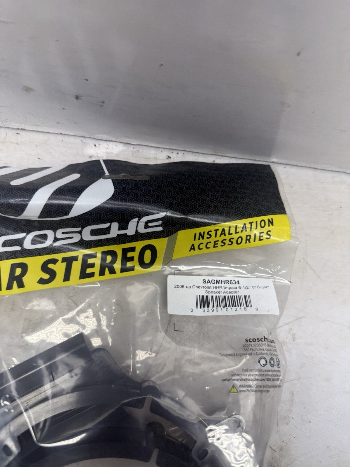 Scosche SAGMHR634 6.5” 6.75” Speaker Adapter Chevy HHR Impala 2006-Up
