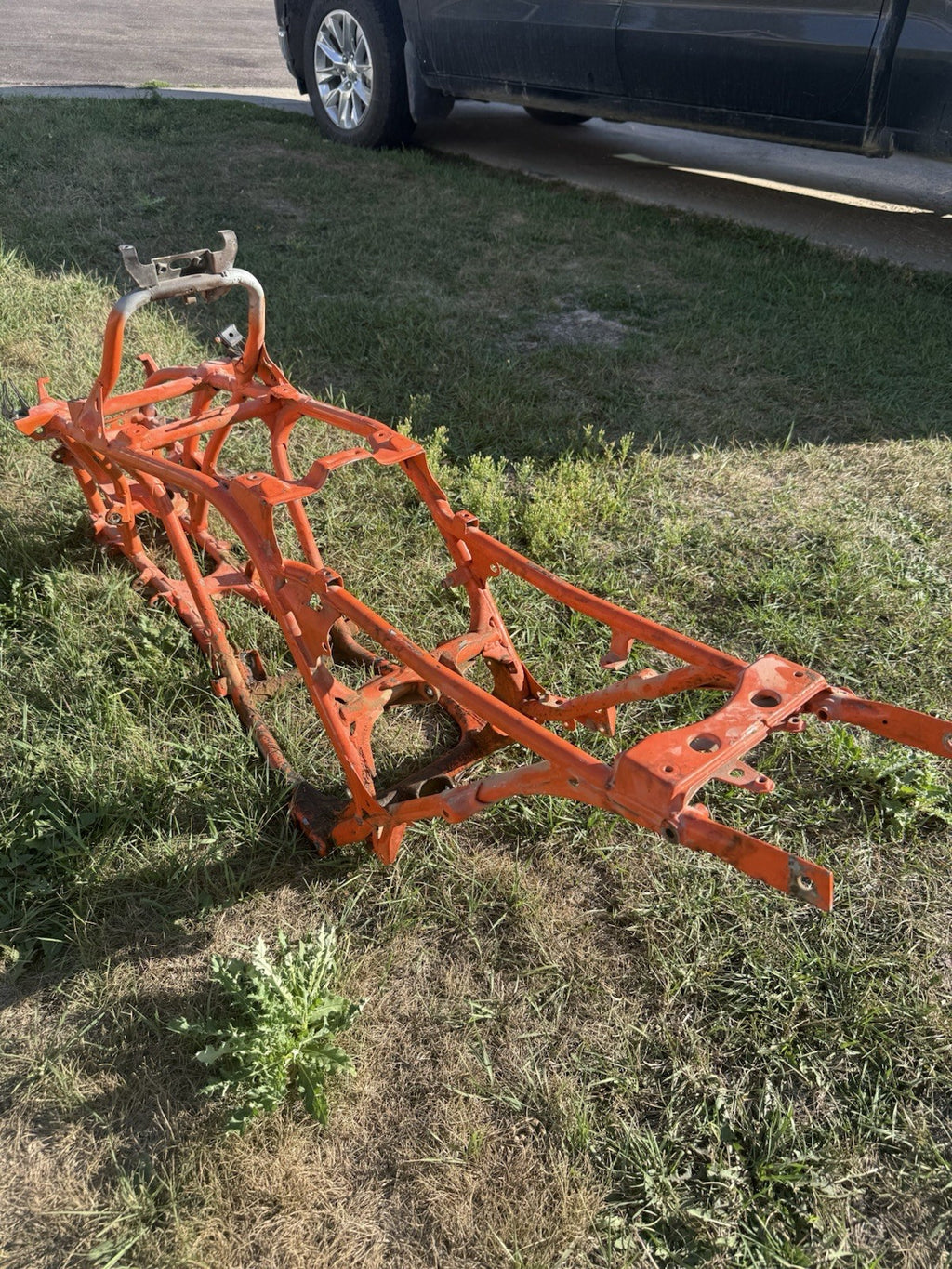 1987-2006 Yamaha Banshee YFZ 350 OEM A-Arm Frame (Orange) 3GG-21110-21-P1