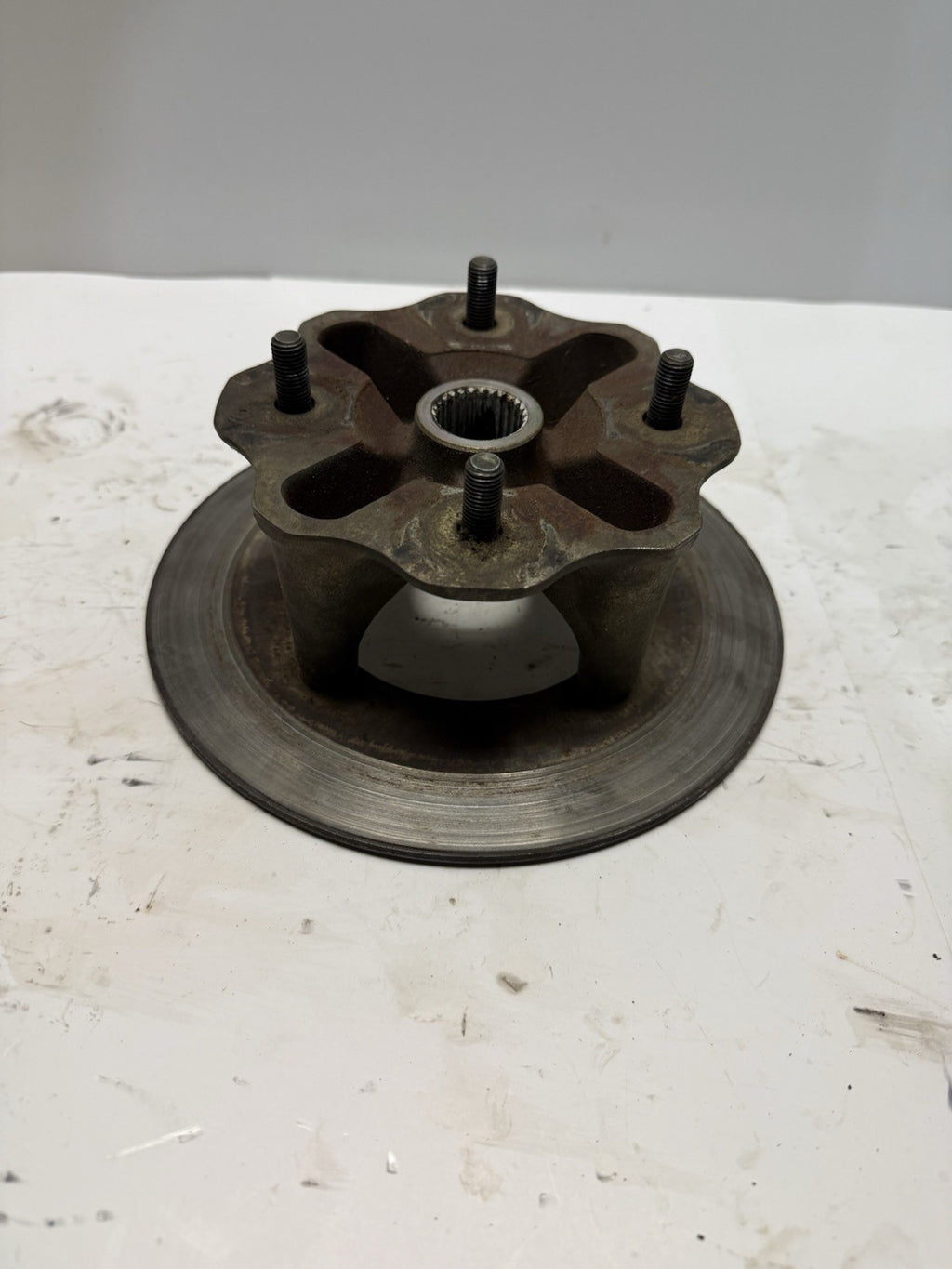 2005-2008 Yamaha Kodiak Grizzly 450 ATV Used OEM Rear Left Wheel Axle Hub